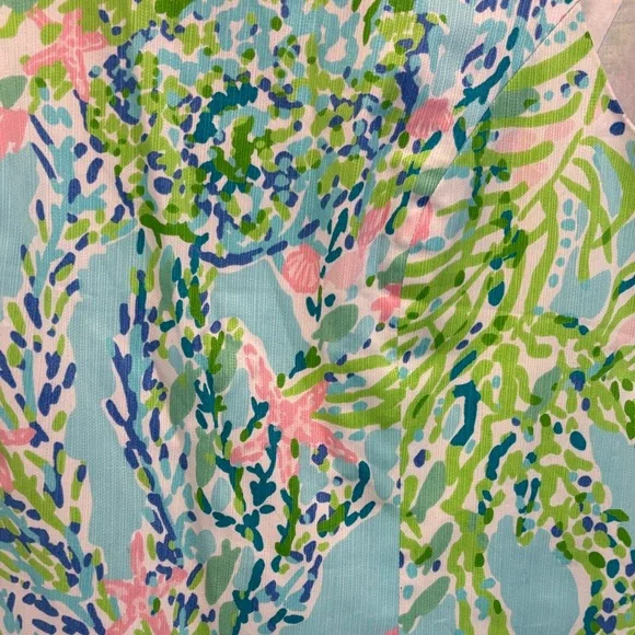 NWT Lilly Pulitzer Blue and Green Sleeveless Dress - Picture 3 of 10